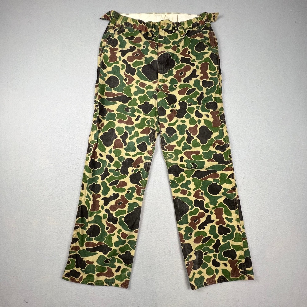Saftbak Hunting Pants Mens 32x30 Camo Army Duck Hunter Vintage Outdoor Gear